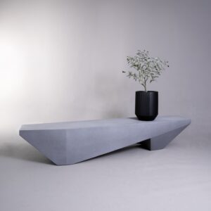 Origami outdoor bench